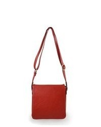 TheDapperTie Red Super Soft Leather Like Crossbody Bag F73