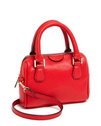 Topshop Faux Leather Crossbody Bag Small Red