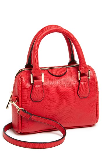 Topshop Faux Leather Crossbody Bag Small Red, $40 | Nordstrom | Lookastic