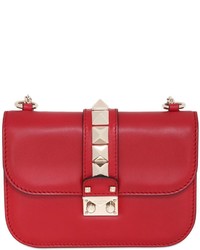 Valentino Small Lock Nappa Leather Shoulder Bag