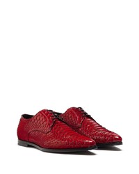 Dolce & Gabbana Textured Varnished Derby Shoes