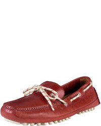 Cole Haan Grant Canoe Camp Driver Tango Red