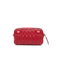 Miu Miu Red Matelass Leather Belt Bag