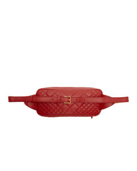 Versace Red Quilted Medusa Belt Bag