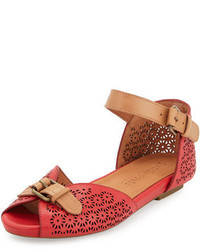 Gentle Souls Bessie Laser Cut Sandal