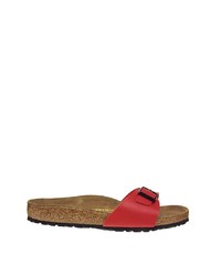 Birkenstock Cherry Red Madrid Flat Sandals