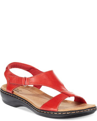 Clarks Collection Leisa Foliage Flat Sandals