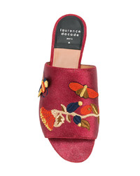 Laurence Dacade Embroidered Sandals