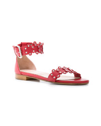 RED Valentino Floral Strap Sandals