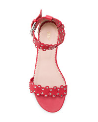 RED Valentino Floral Strap Sandals