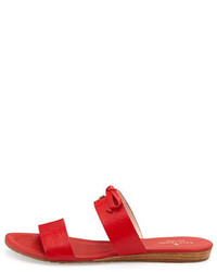 Kate Spade New York Tulia Leather Slide Sandal Maraschino Red