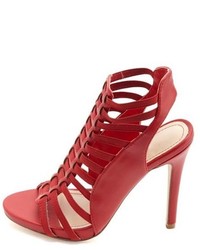 Charlotte Russe Stretchy Caged Single Sole Heels