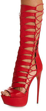 Charlotte Russe Strappy Cut Out Knee 