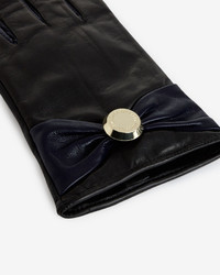 Bowson Button Bow Detail Lthr Glove