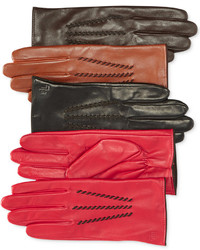 Lauren Ralph Lauren Contrast Leather Gloves