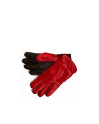 Simon Carter Ponyskin Gloves Redblack