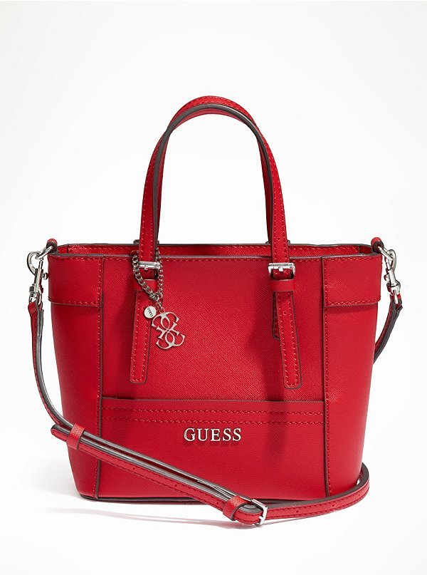 Guess Red Leather Small Purse | Compact and Stylish