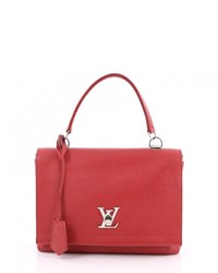 Louis Vuitton Red Leather Handbag