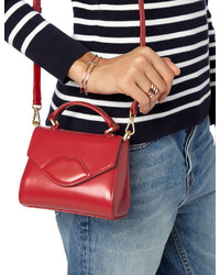 Lulu Guinness Red Leather Mini Lips Bag