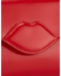 Lulu Guinness Red Leather Mini Lips Bag