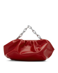 MARQUES ALMEIDA Red Pleated Clutch Bag