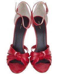 Celine Cline Leather Ankle Strap Sandals