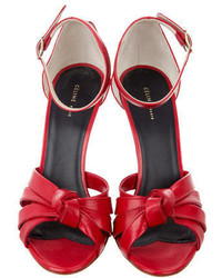 Celine Cline Leather Multistrap Sandals