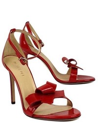 M.Gemi M Gemi Red Bow The Archetto Heeled Sandals