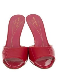 Kate Spade New York Patent Leather Slide Sandals