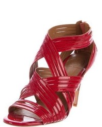 Tory Burch Patent Leather Cage Sandals