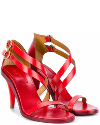 Chloé Red Niko Heeled Sandals