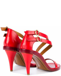 Chloé Red Niko Heeled Sandals