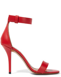 Givenchy Retra Sandals In Red Leather