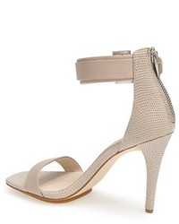 Calvin Klein Sable Leather Suede Ankle Strap Sandal