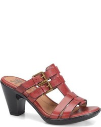 Sofft Sascha Luggage Full Grain Leather Sandals