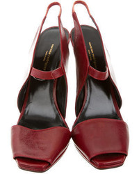 Narciso Rodriguez Slingback Leather Sandals