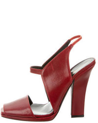 Narciso Rodriguez Slingback Leather Sandals