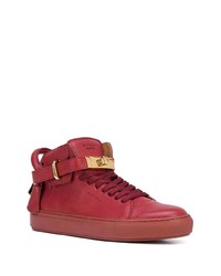 Buscemi 100mm High Top Leather Sneakers