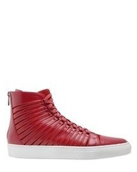 Hand Cut Layered Leather Sneakers