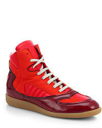 Maison Margiela Cadillac Leather High Top Sneakers
