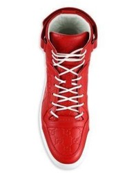 Gucci New Basket Leather High Top Sneakers