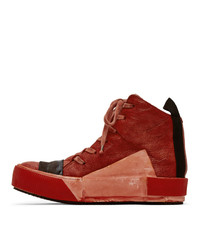 Boris Bidjan Saberi Red Bamba Sneakers