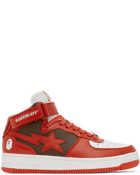 BAPE Red Sta 2 M1 Mid Sneakers