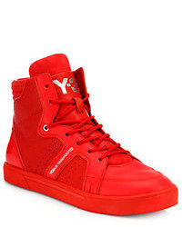 Y-3 Rydge Leather High Top Sneakers