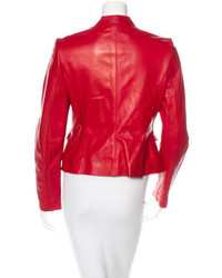 Valentino Embellished Leather Jacket