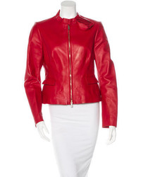 Valentino Embellished Leather Jacket