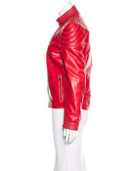 Etro Leather Structured Jacket
