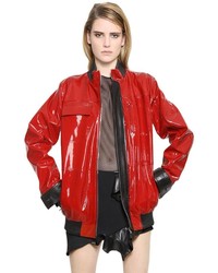 Anthony Vaccarello Nappa Patent Leather Jacket