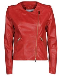 Kaos Red Leather Jacket