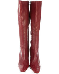 Robert Clergerie Leather Knee High Boots